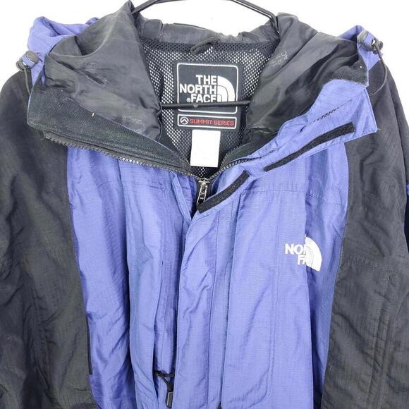 Vintage North Face Jacket Mens Large Summit Series Windbreaker Rain Hiking Hood - Picture 2 of 12